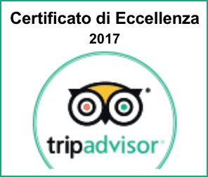 certificato di eccellenza 2017 TripAdvisor